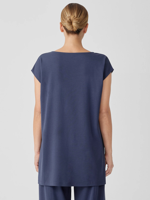 Organic Cotton Interlock Scoop Neck Sleep Tee - Eileen Fisher Outlet