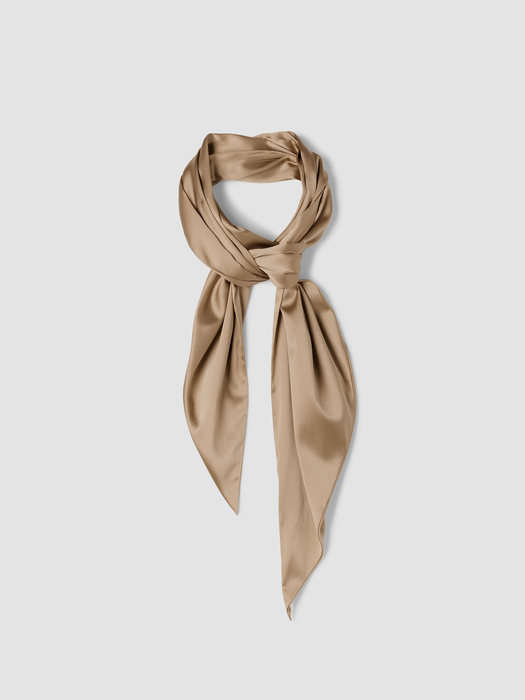 Stretch Silk Charmeuse Scarf - Eileen Fisher Outlet