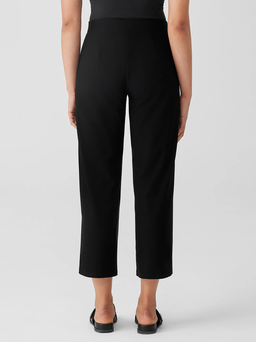 Washable Stretch Crepe Straight Pant with Yoke - Eileen Fisher Outlet