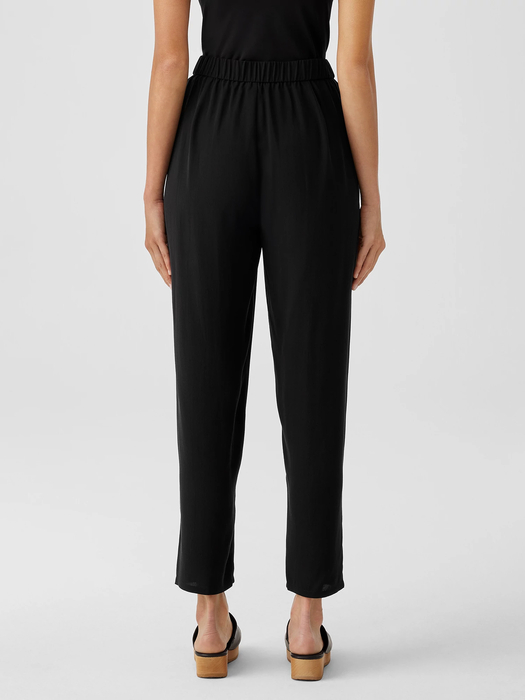 Silk Georgette Crepe Tapered Pant - Eileen Fisher Outlet