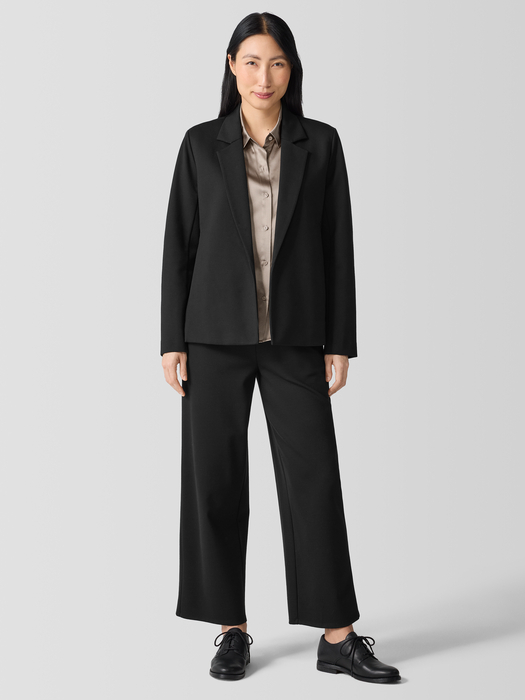 Washable Flex Ponte Notch Collar Blazer - Eileen Fisher Outlet