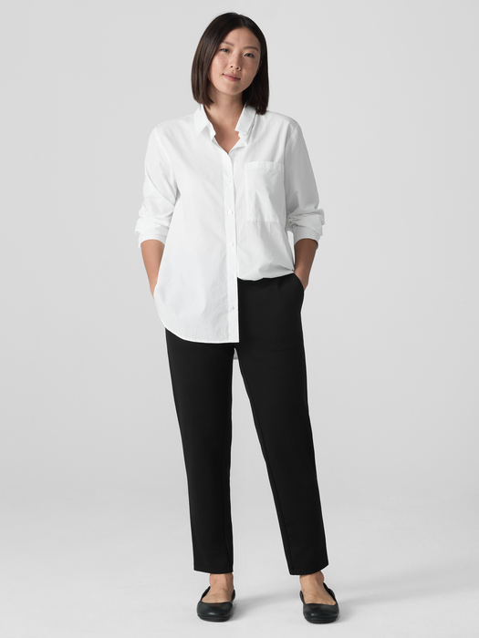 Washable Flex Ponte Tapered Trouser Pant - Eileen Fisher Outlet