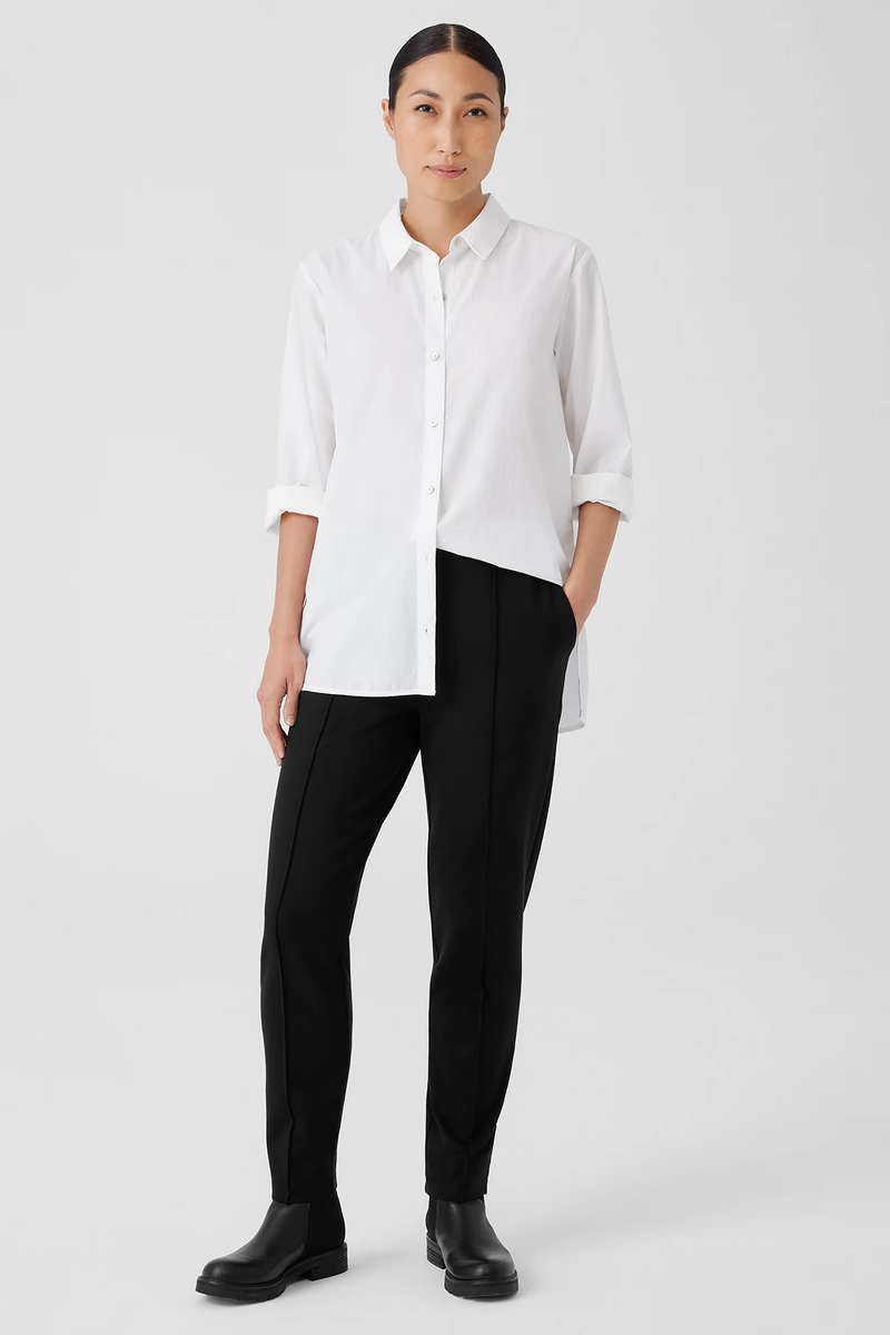 Silk Georgette Crepe Scoop Neck Tank - Eileen Fisher Outlet