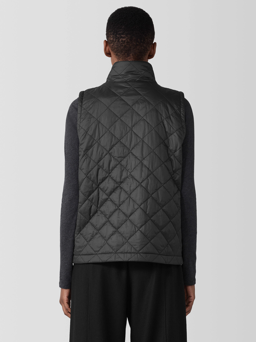 Eggshell Recycled NylonReversible Vest - Eileen Fisher Outlet