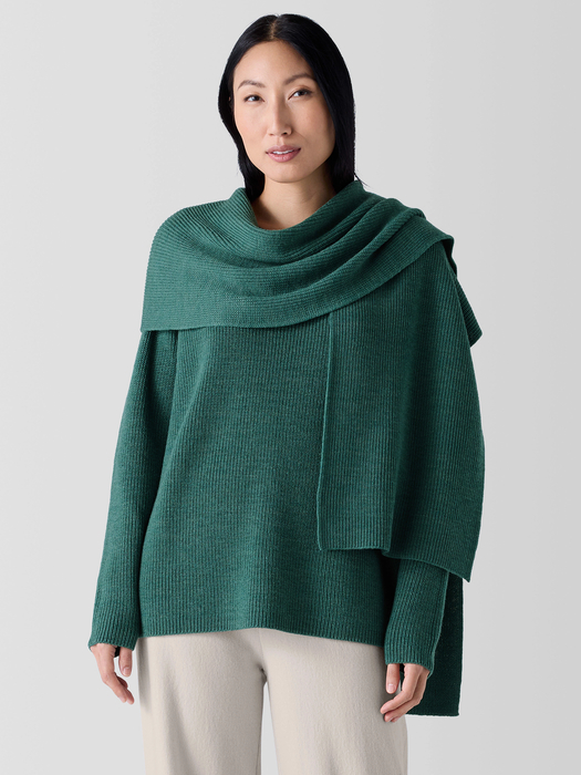 Merino Scarf in Regenerative Wool - Eileen Fisher Outlet