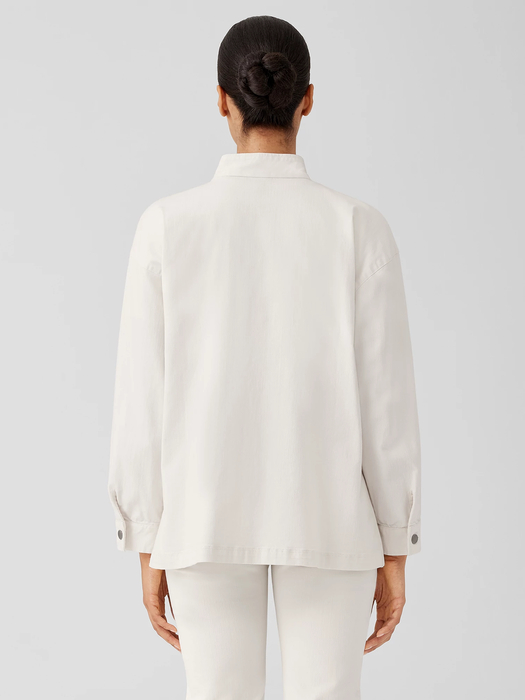 Undyed Organic Cotton Denim Jacket - Eileen Fisher Outlet
