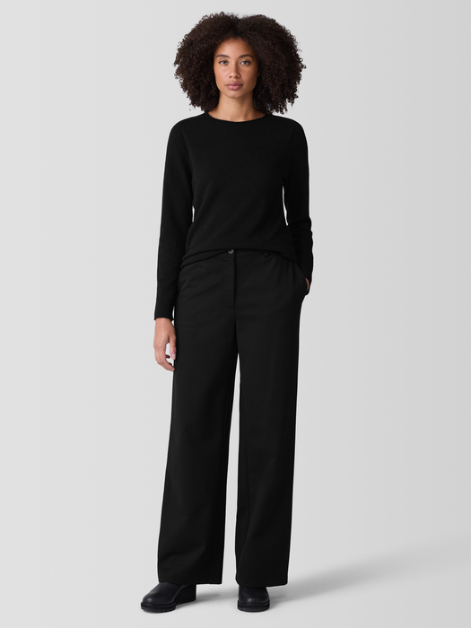Washable Flex PonteWide Trouser Pant - Eileen Fisher Outlet