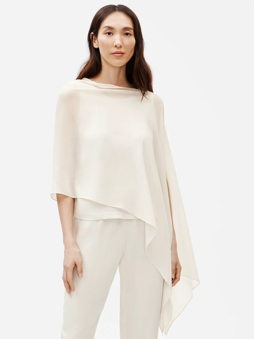 System Sheer Silk Georgette Wrap - Eileen Fisher Outlet