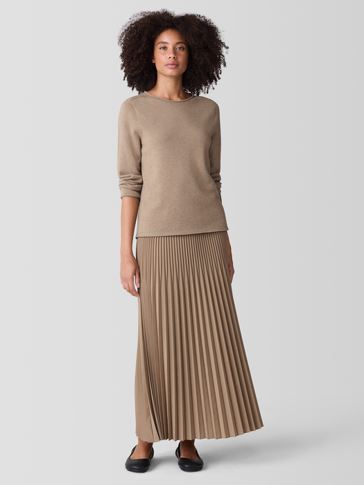 Italian Cashmere Crew Neck Top - Eileen Fisher Outlet