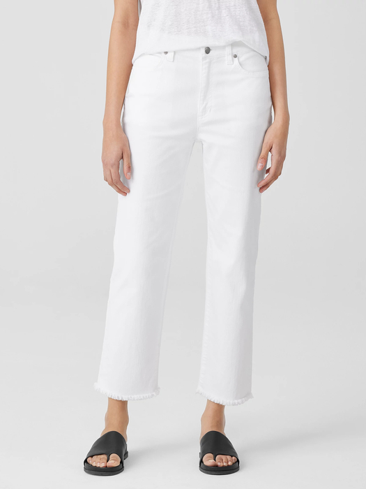 Organic Cotton Denim Straight Jean - Eileen Fisher Outlet