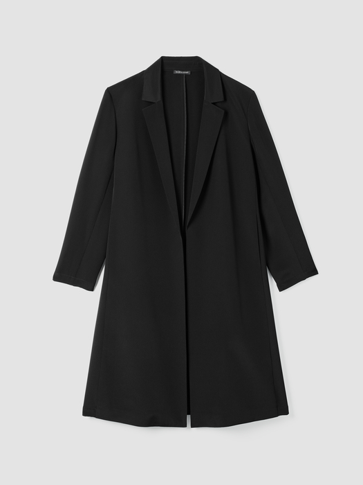 Silk Double Crepe Long Blazer - Eileen Fisher Outlet