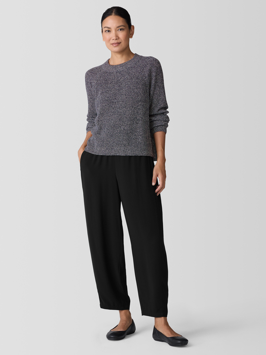 Recycled Cotton Twist Mock Neck Top - Eileen Fisher Outlet