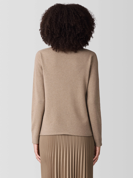 Italian Cashmere Crew Neck Top - Eileen Fisher Outlet