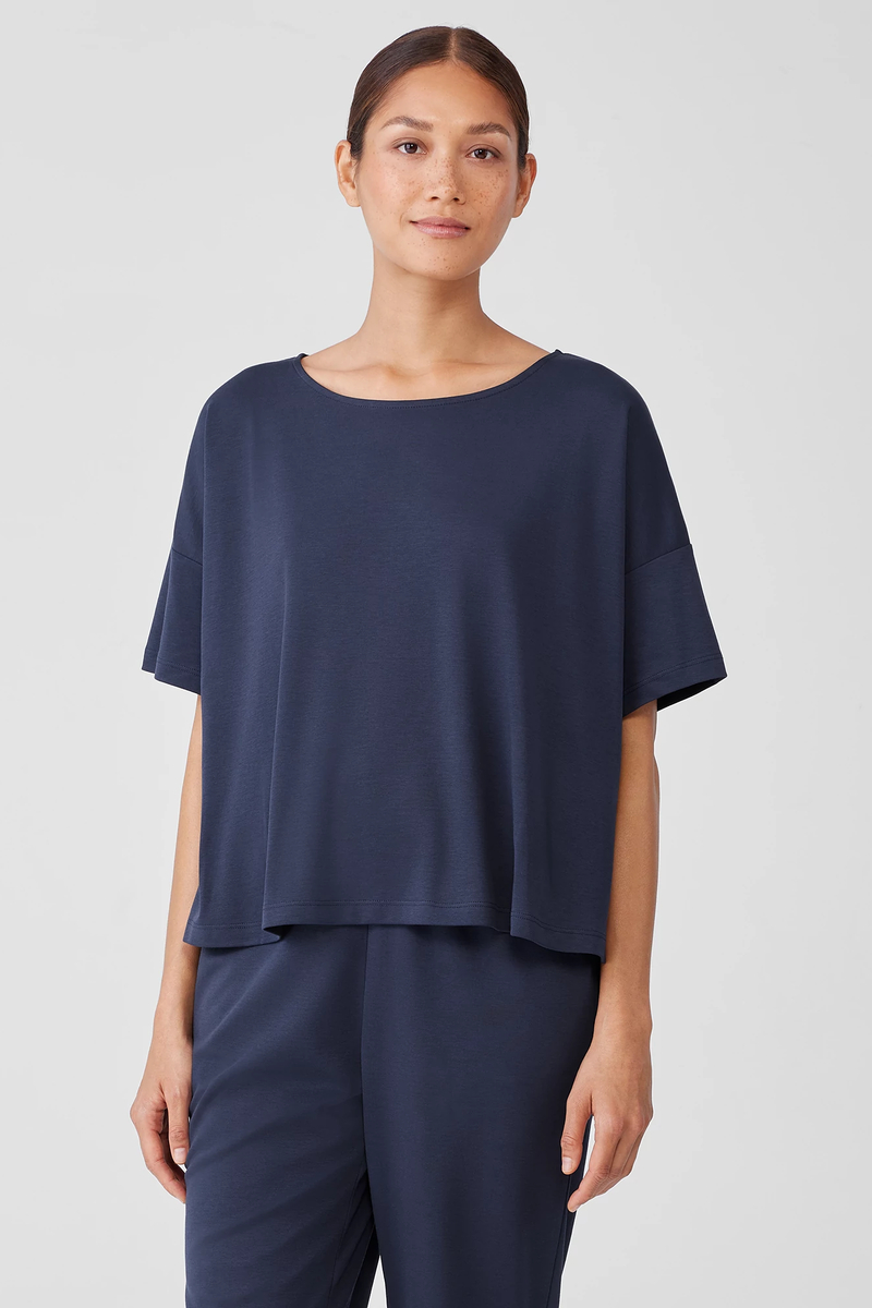 Organic Cotton Interlock Sleep Tee - Eileen Fisher Outlet