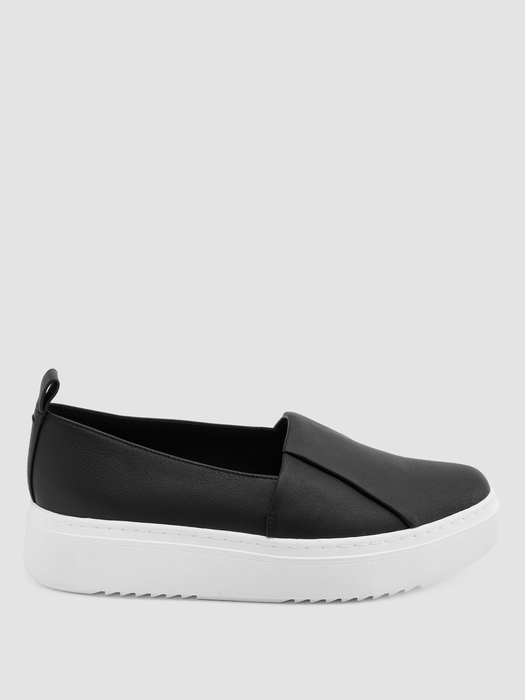 Perks Leather Platform Sneaker - Eileen Fisher Outlet