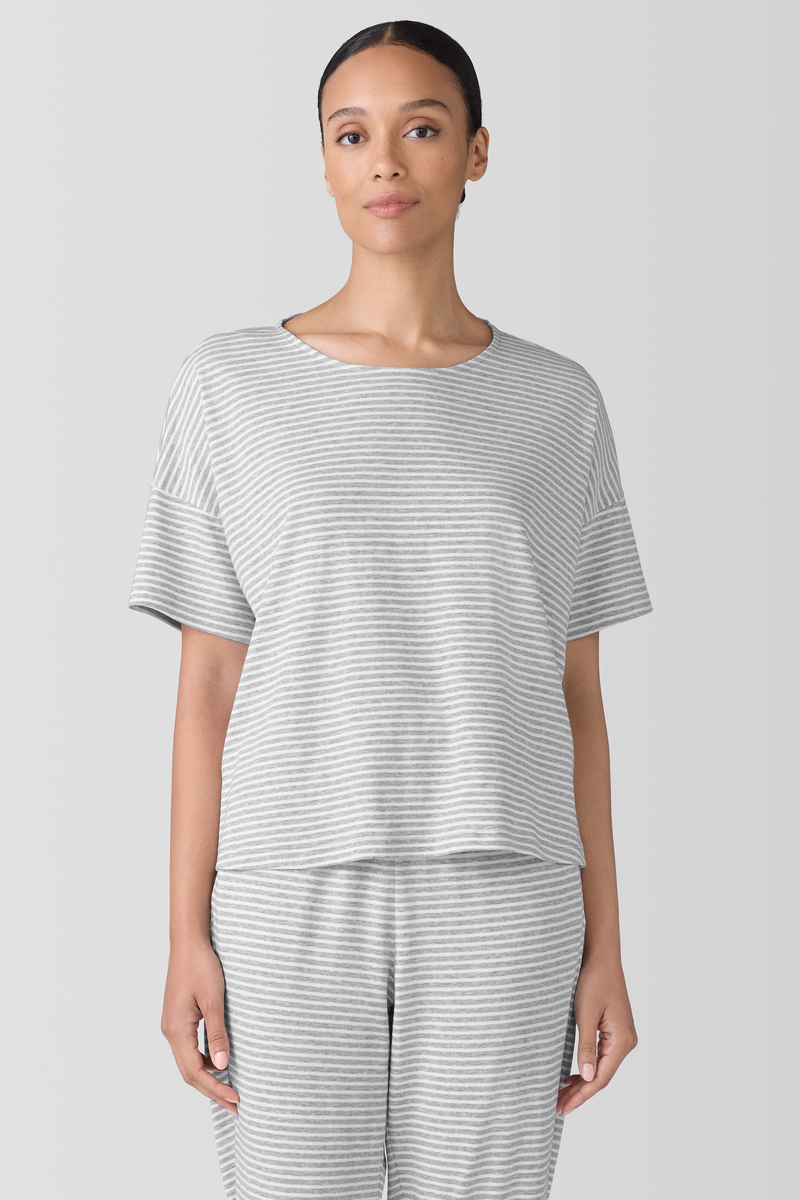 Mélange Organic Cotton Waffle Jogger Sleep Pant - Eileen Fisher Outlet