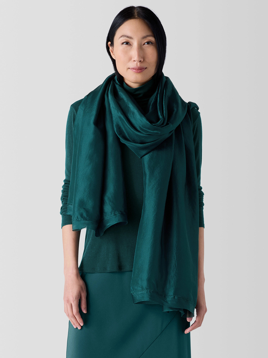 Washed Silk Parachute Scarf - Eileen Fisher Outlet