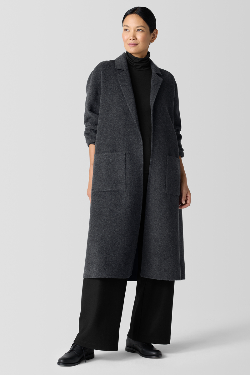 Alpaca Silk Boucle Poncho - Eileen Fisher Outlet