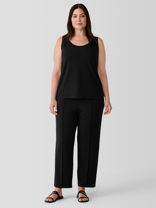 Pima Cotton Stretch Jersey Scoop Neck Tank - Eileen Fisher Outlet
