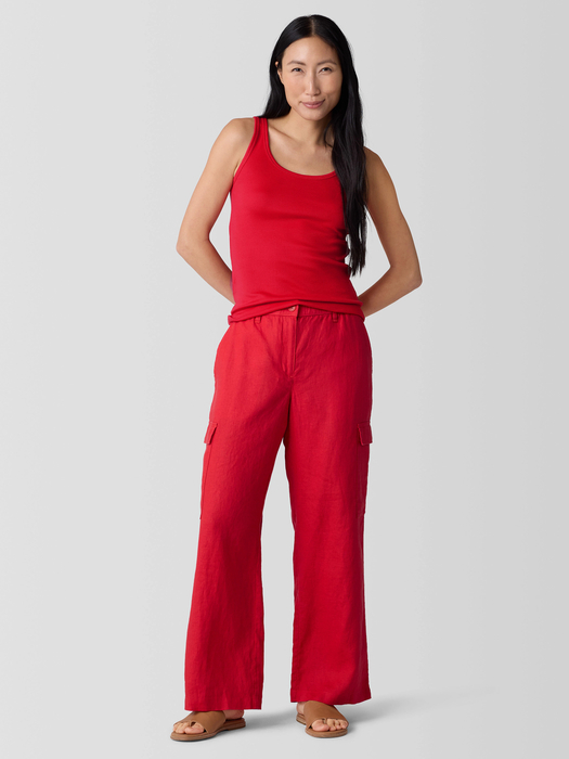 Organic Linen Cargo Pant - Eileen Fisher Outlet
