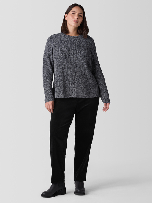 Recycled Cotton Twist Mock Neck Top - Eileen Fisher Outlet