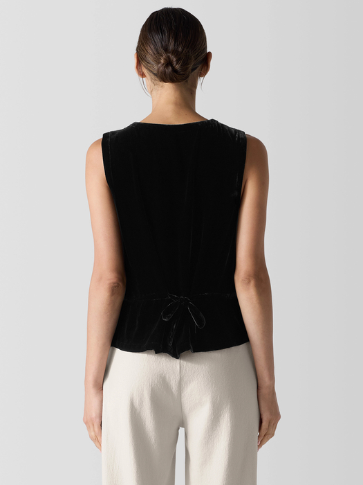 Velvet Vest | Eileen Fisher Outlet - Eileen Fisher Outlet