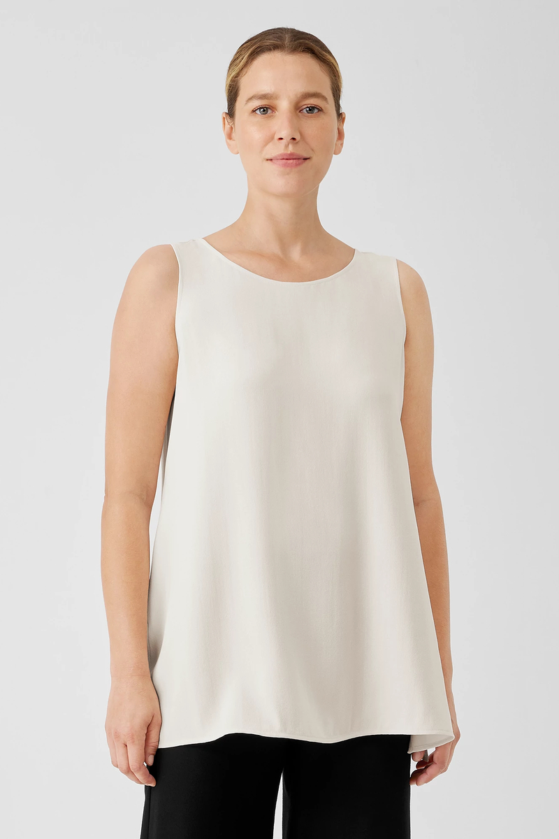 Sheer Silk Georgette Poncho - Eileen Fisher Outlet