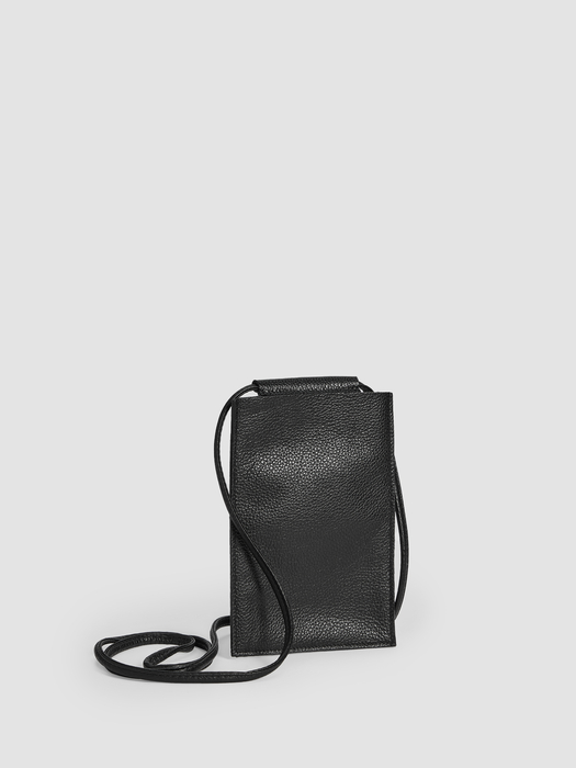 Textured Italian Leather Phone Pouch - Eileen Fisher Outlet