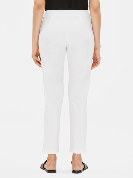 Washable Stretch Crepe Slim Ankle Pant - Eileen Fisher Outlet