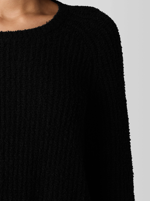 Cotton Fluff Crew Neck Top - Eileen Fisher Outlet
