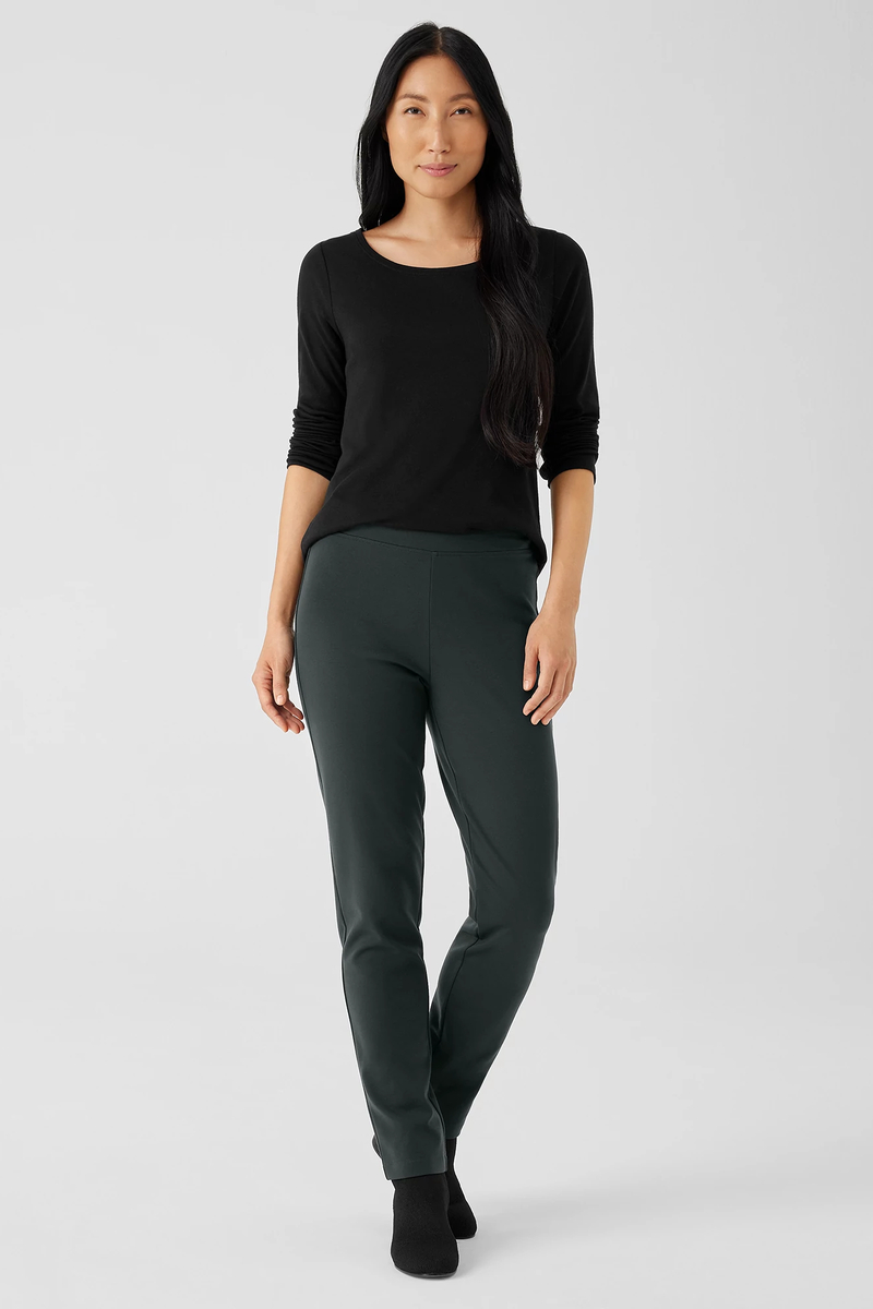 Fine Jersey V-Neck Long Top - Eileen Fisher Outlet