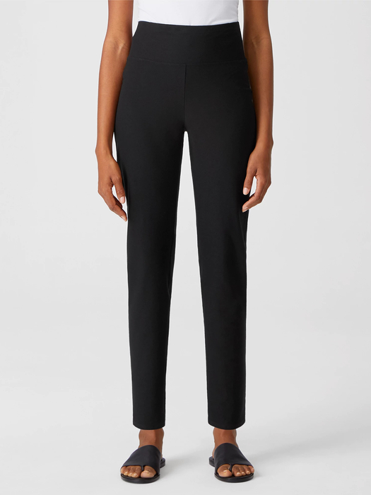 Washable Stretch Crepe High Waisted Pant - Eileen Fisher Outlet