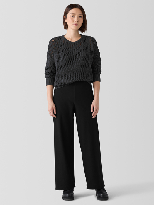 Washable Stretch Crepe Wide-Leg Pant - Eileen Fisher Outlet