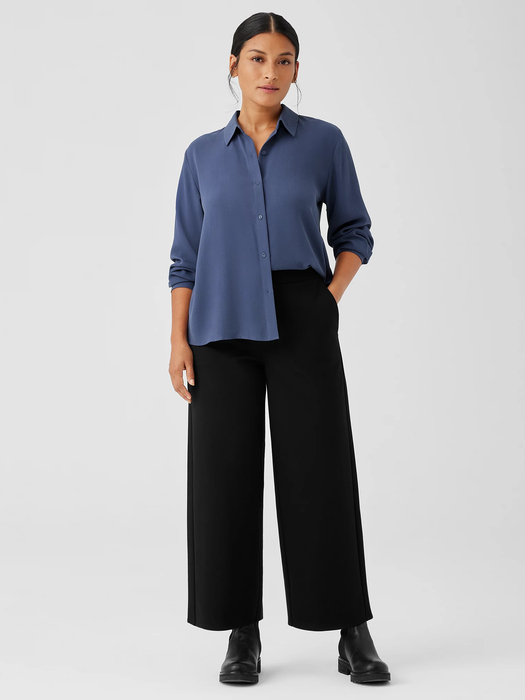 Washable Flex Ponte Wide-Leg Pant - Eileen Fisher Outlet