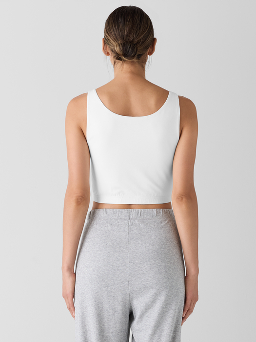 Organic Cotton Interlock Cropped Tank - Eileen Fisher Outlet