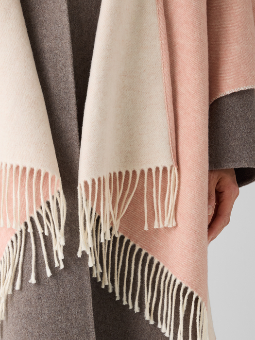 Brushed Recycled Cotton Cashmere Poncho - Eileen Fisher Outlet