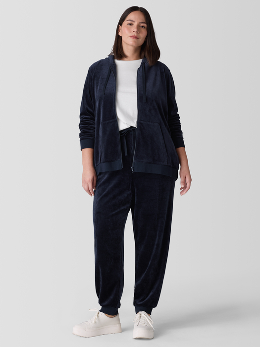 Cozy Velour Knit Jogger Pant - Eileen Fisher Outlet