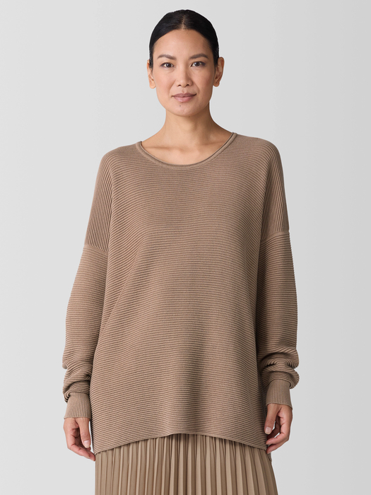 Peruvian Cotton Blend Long Top - Eileen Fisher Outlet