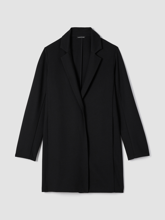 Washable Flex Ponte Long Blazer - Eileen Fisher Outlet