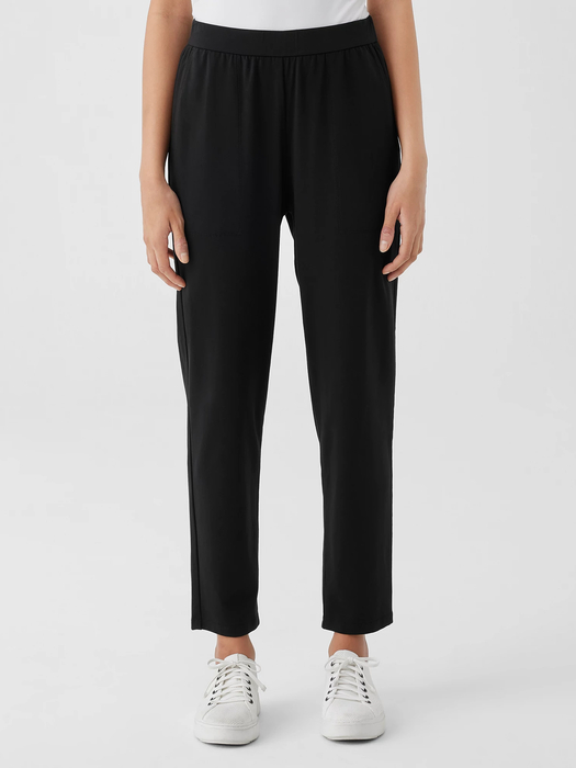 Pima Cotton Stretch Jersey Tapered Pant - Eileen Fisher Outlet