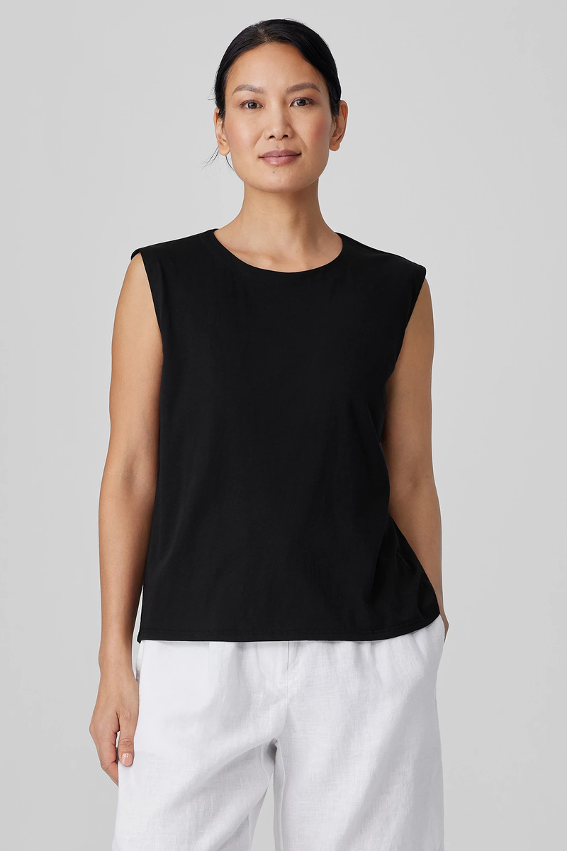 Lightweight Cotton Stretch Jersey Leggings - Eileen Fisher Outlet