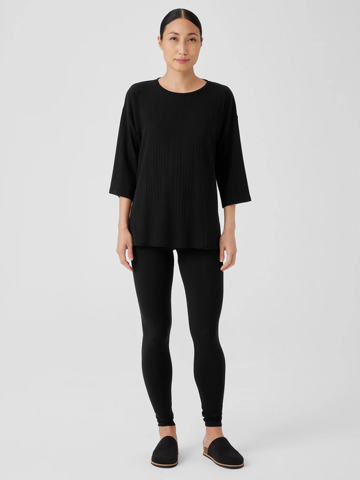Stretch Jersey Knit Leggings - Eileen Fisher Outlet