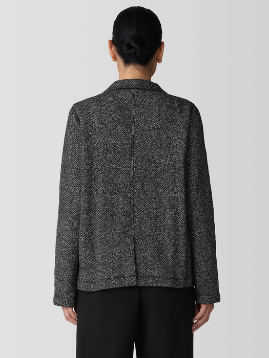 Organic Cotton Terry Stand Collar Jacket - Eileen Fisher Outlet