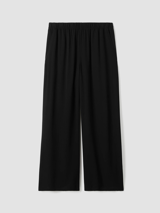 Silk Georgette Crepe Wide-Leg Pant - Eileen Fisher Outlet