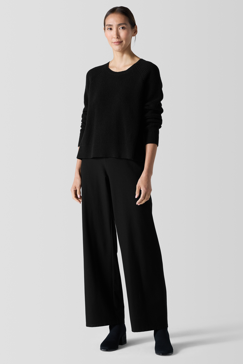 Silk Georgette Crepe Straight Pant - Eileen Fisher Outlet