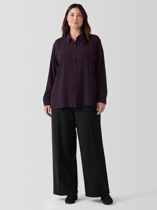 Washable Flex Ponte PintuckWide Pant - Eileen Fisher Outlet