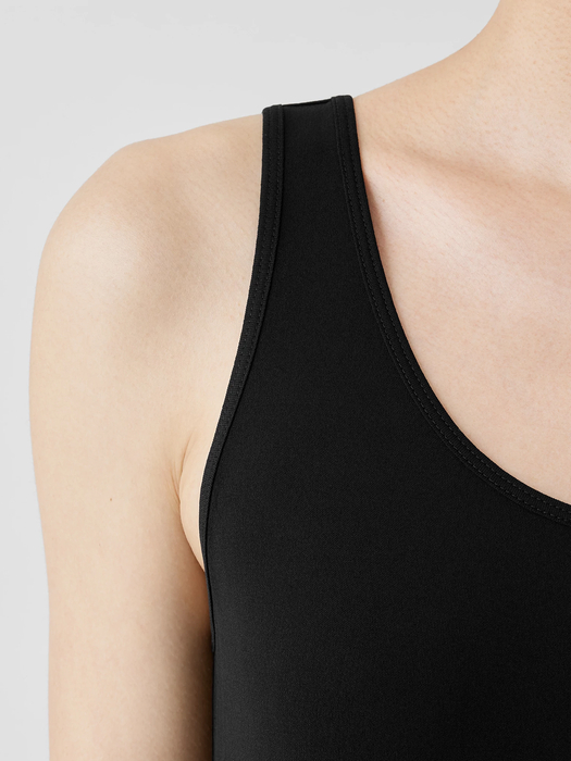 Stretch Silk Jersey Scoop Neck Tank - Eileen Fisher Outlet