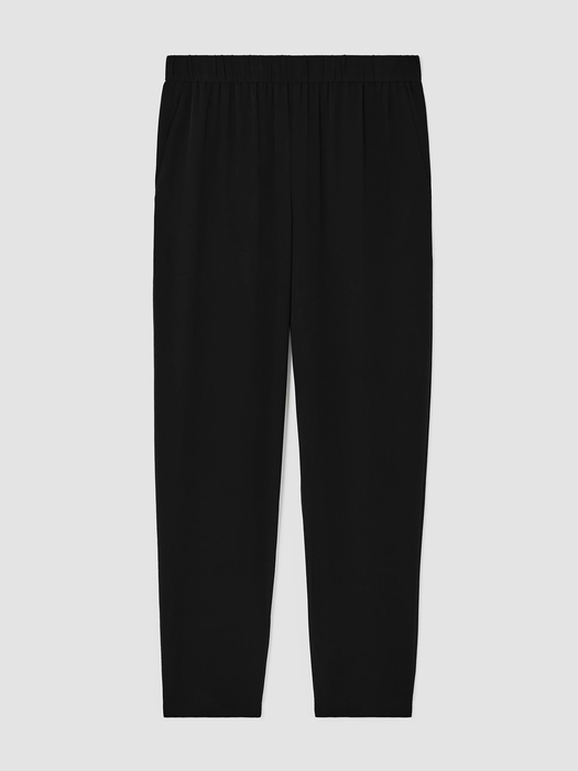 Silk Georgette Crepe Tapered Pant - Eileen Fisher Outlet