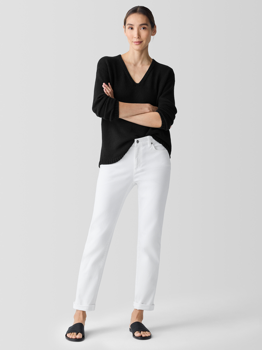 Organic Cotton Denim Slim Jean - Eileen Fisher Outlet