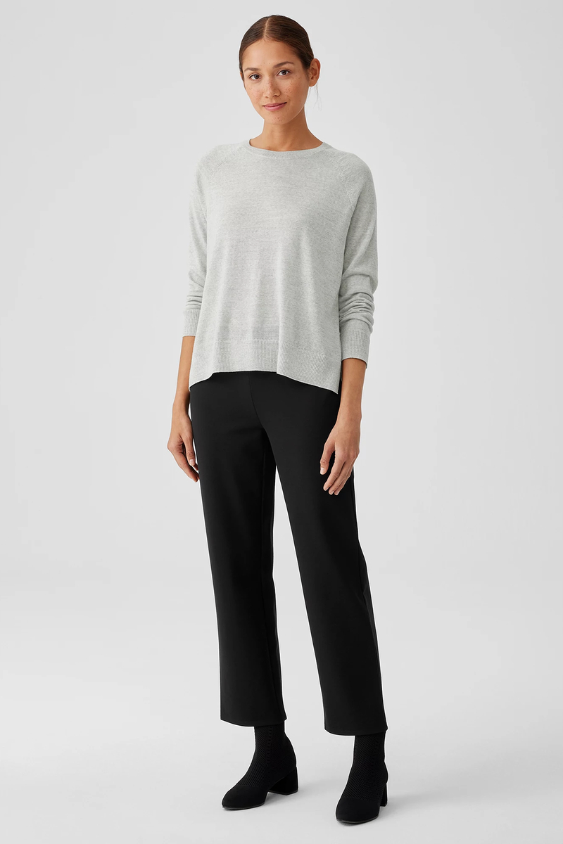 Washable Flex Ponte Wide-Leg Pant - Eileen Fisher Outlet